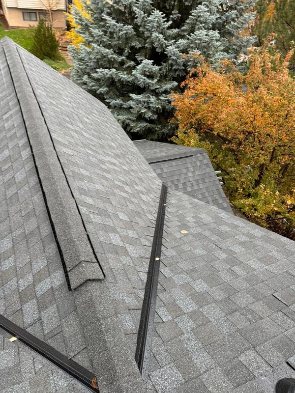Completed architectural shingle roof